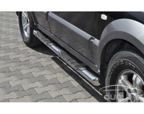 Пороги - трубы "Delux" для Kia Sorento